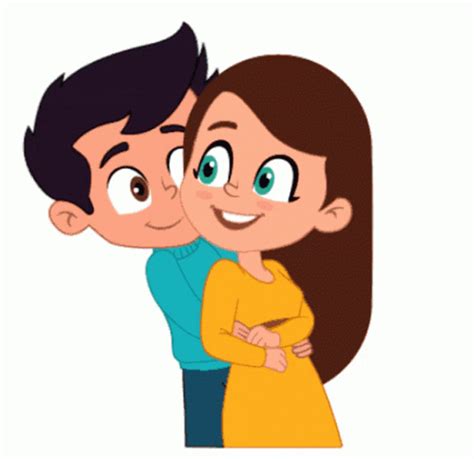 hug and kissing gif|cute couple hug gif.